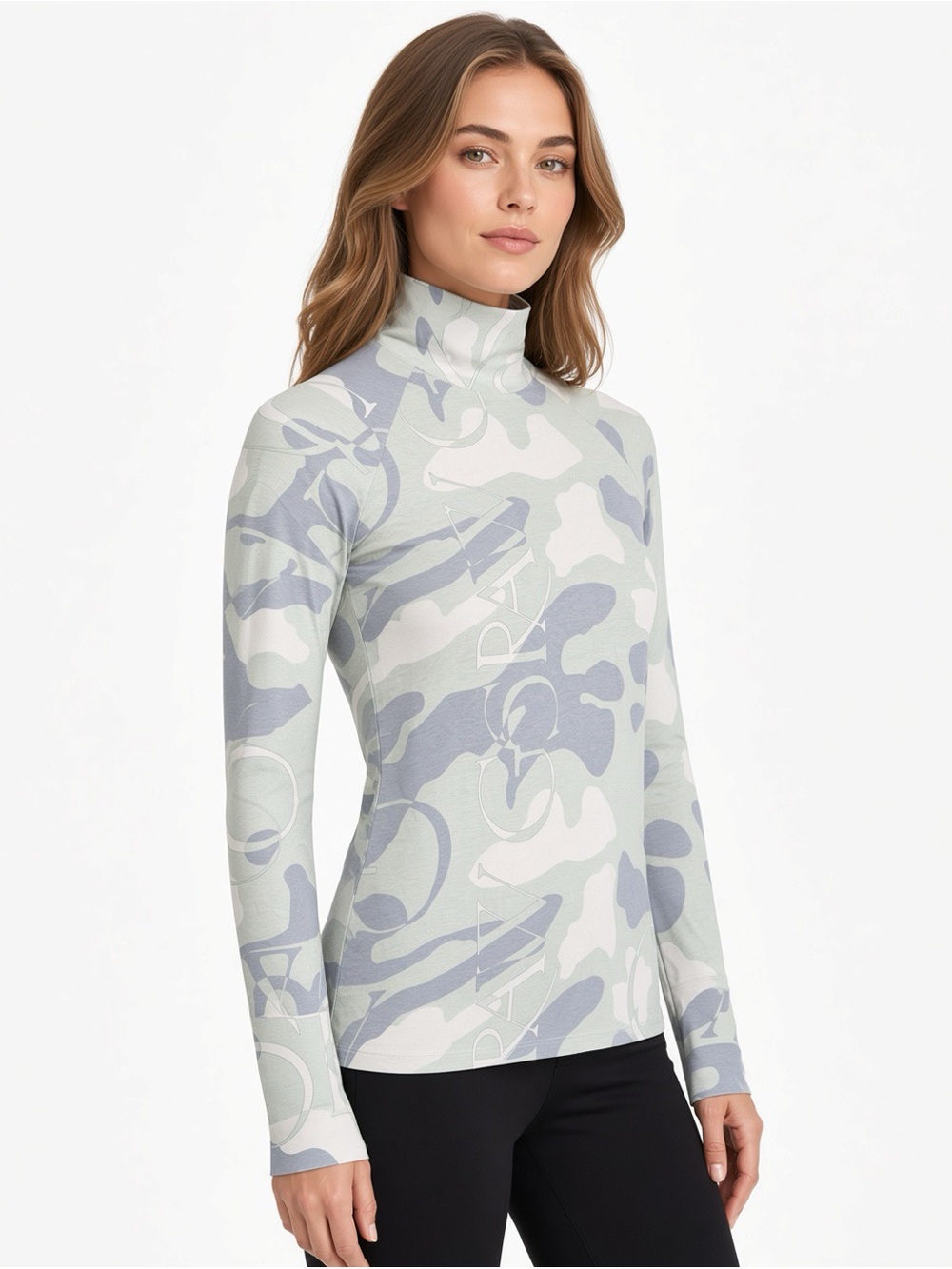 G-Star Raw long sleeve Mock turtleneck camo Small NWT